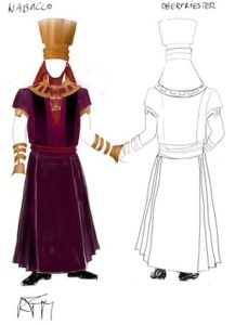 Costumes esquisses, NABUCCO, Mecklenburgisches Saatstheather Schwerin 2014